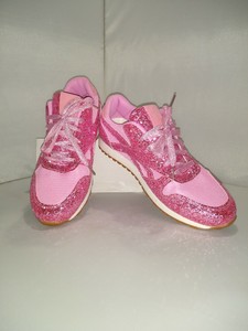 pink glitter sneakers ladies