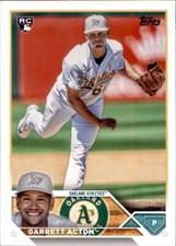 2023 Topps Update #US192 Garrett Acton Oakland Athletics Rookie