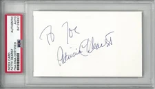 Patty (Patricia) Hearst Signed 3x5 Index Card Encapsulated PSA/DNA #84174692