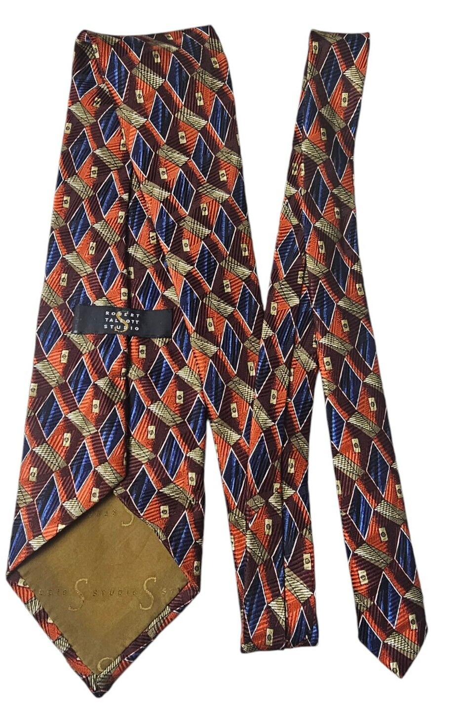 Robert Talbott Studio Silk Neck Tie Black Blue & … - image 3