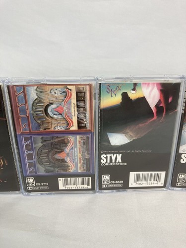 Cassette Tape Lot 7 STYX Paradise Cornerstone Illusion Crystal Eight Kilroy Edge - Picture 3 of 21