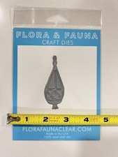 Flora and Fauna 30106 Hanging Planter 3" Metal Cutting Die Papercrafts NEW