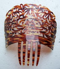 Vintage faux tortoiseshell mantilla hair comb - NO US IMPORT FEES