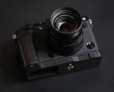 Handmade Wood Ebony Walnut L Hand Grip Holder for Fujifilm X-T5 Fuji XT5 Camera