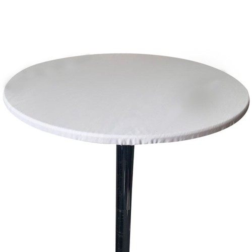 Solid Round Tablecloth Oil-Proof Waterproof Table Cloth Protector Elastic Edged - Picture 12 of 16
