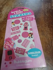 Peaceable Kingdom by Mindware Scratch and Sniff Stickers Pack BUBBLE GUM Scented