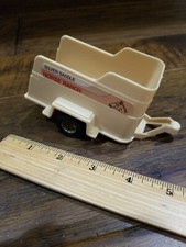 Vtg. TOOTSIETOY Silver Saddle Horse Ranch Plastic Trailer Farm Toy Made in USA!!