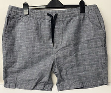 NEXT XL Grey Check Shorts Casual Summer 97 Cotton Men's New
