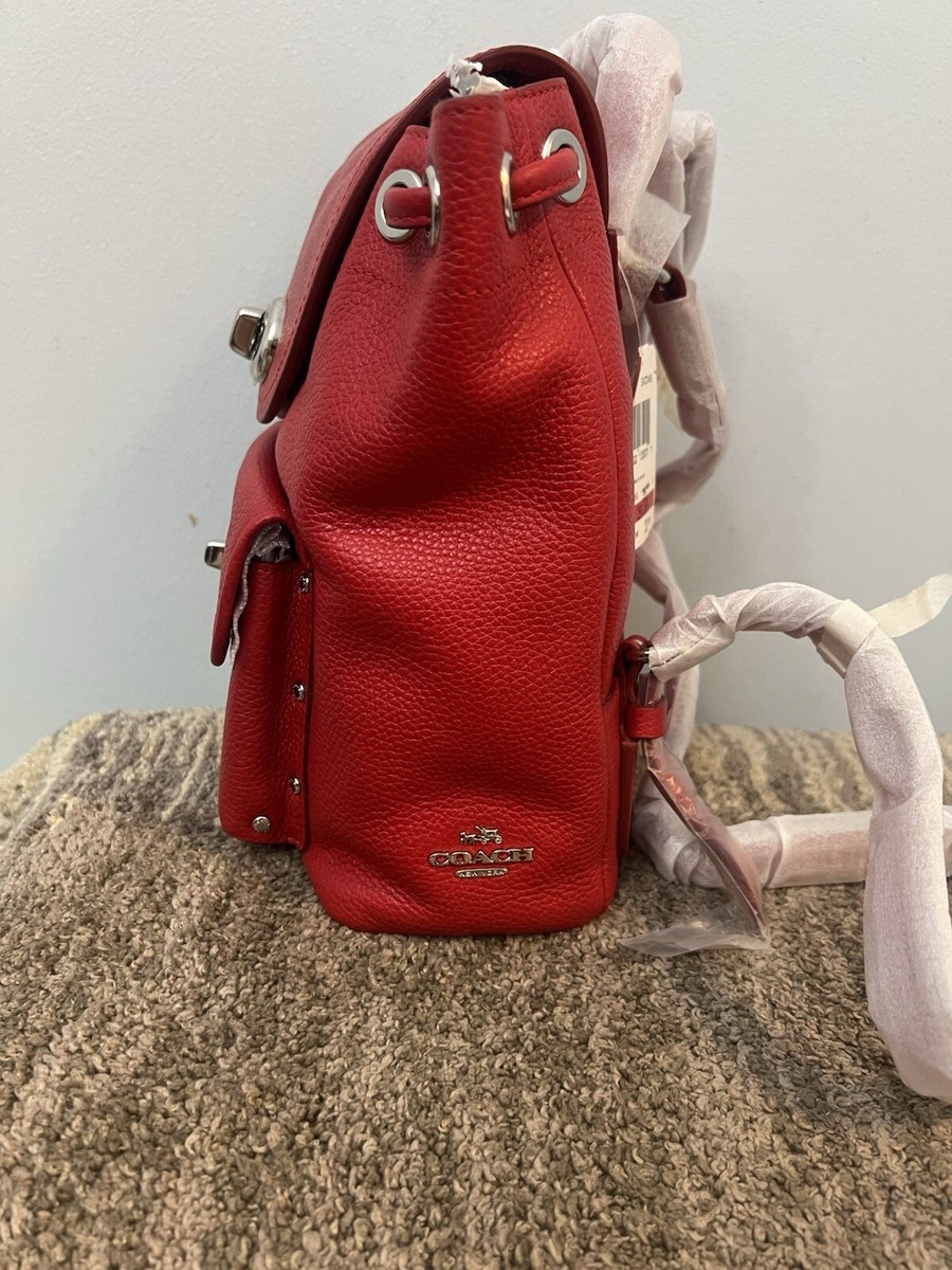 burgundy coach backpack Burgundy Coach Leder Rucksack Coach 1941 Burgundy Hitch Backpack Coach 1941