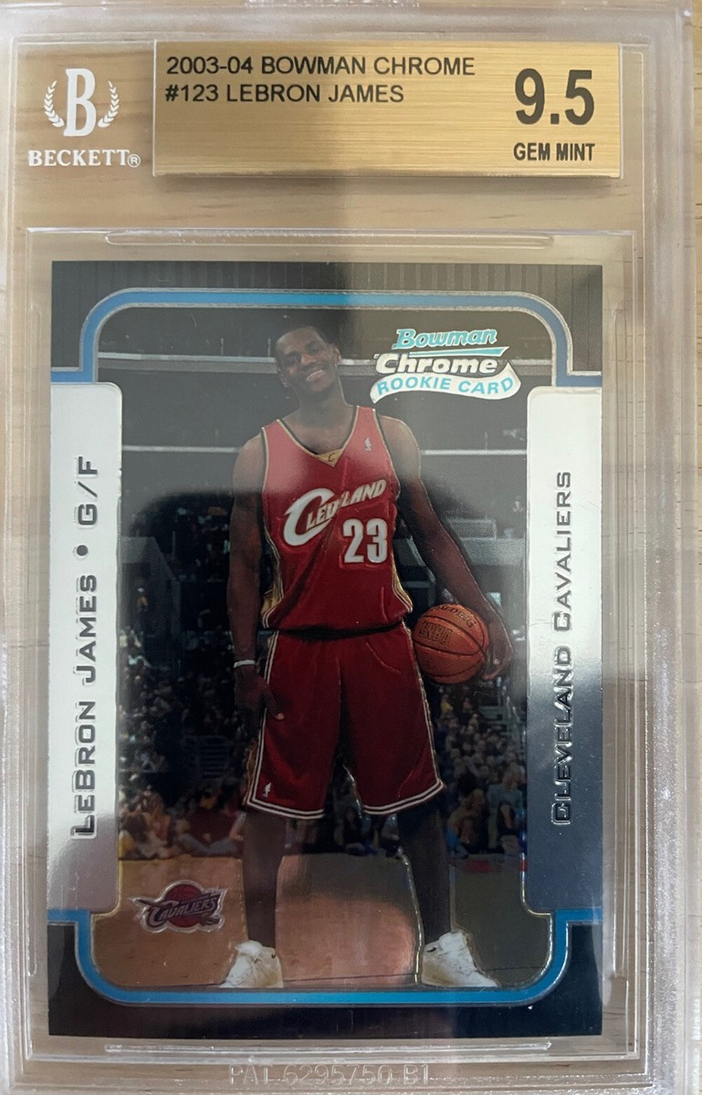 貴重　Lebron James Bowman Chrome RC BGS9 2003 Lebron James Bowman Chrome RC Rookie BGS 9 #123