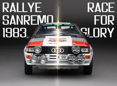 SunStar 1:18 Audi Quattro A2 #5 H. Mikkola/A. Hertz Rally Sanremo