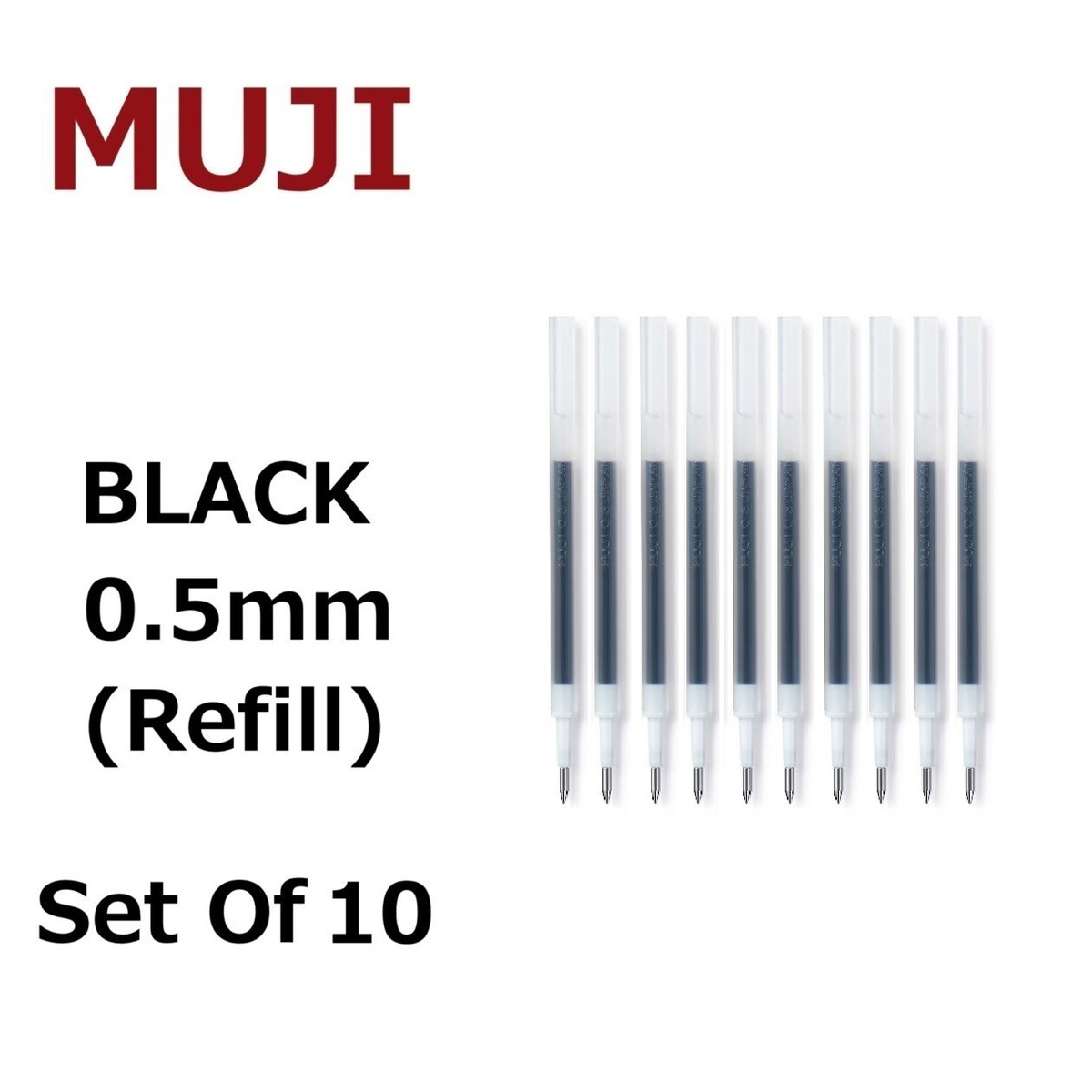 Muji Gel Ink Ballpoint Muji Pen Refill MUJI Smooth Gel Ink Knock