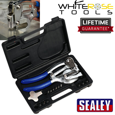 Sealey Metall Locher Set 14-teilig Stahl Aluminium Messing Kupfer Kunststoff 