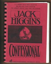 Jack Higgins / Confessional Advance Uncorrected Proof 1985