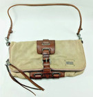 DIESEL Shoulder Bag Clutch Beige Suede Leather Nubuck Diesel RN 93243 Vintage