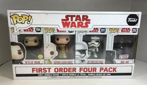 Funko Pop Star Wars First Order 4 Pack #194 GITD-#199-#201-#202 Costco Exclusive