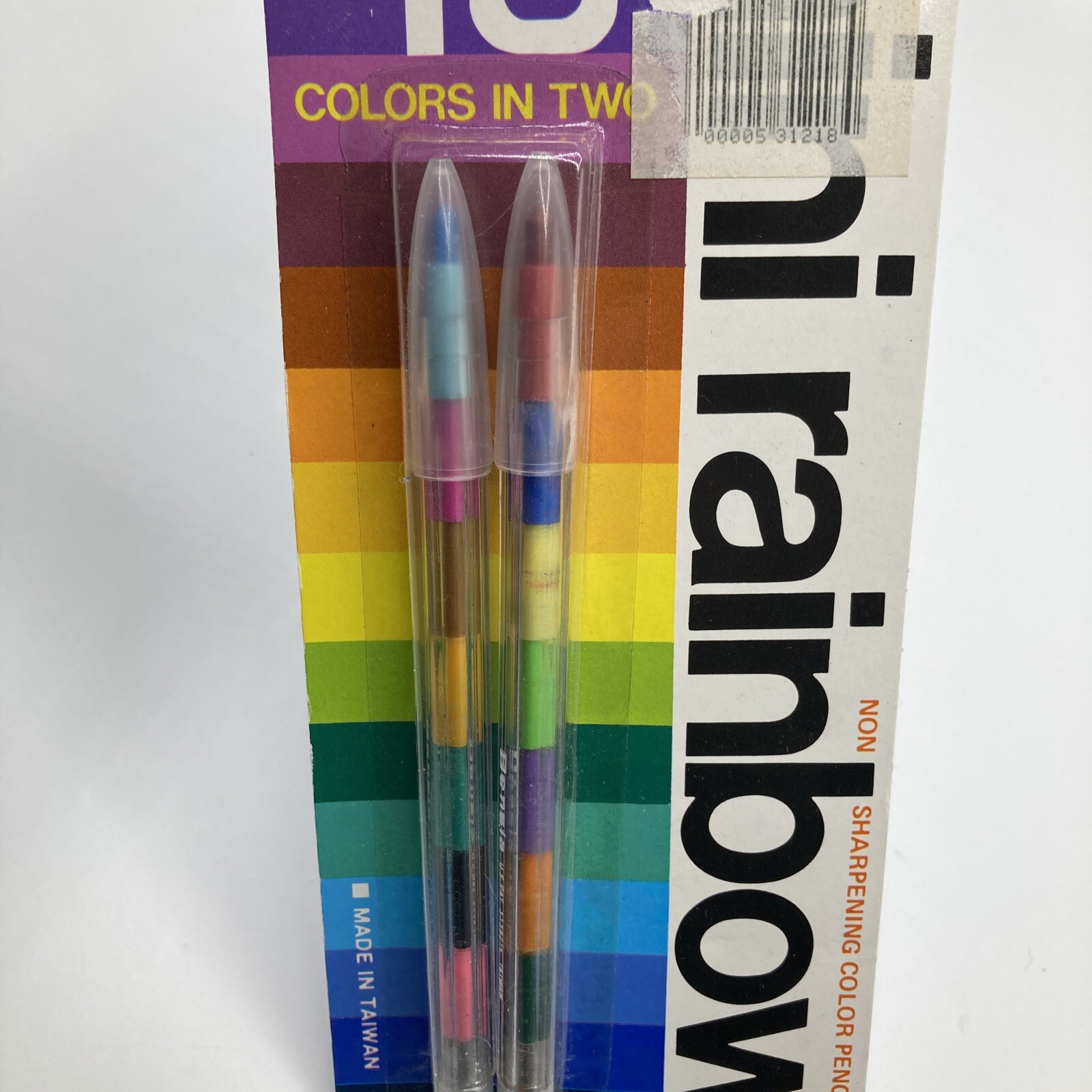 Bensia Color Pencils Mini Rainbow Non Sharpening NOS