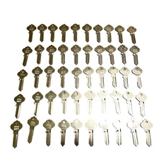 50 Ilco X1054JK Key Blanks fits Some Older Ilco Locks Nickel Plated NOS