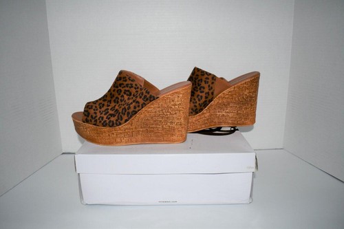 Sandalia de cuña para mujer Nine West Lilahol1 en leopardo talla: 9 #60368805 nueva en caja - Imagen 3 de 7