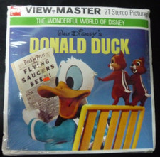 Disney Donald Duck View-Master 3 Reels Set B525 GAF Stereo NEW SEALED NOS 70s
