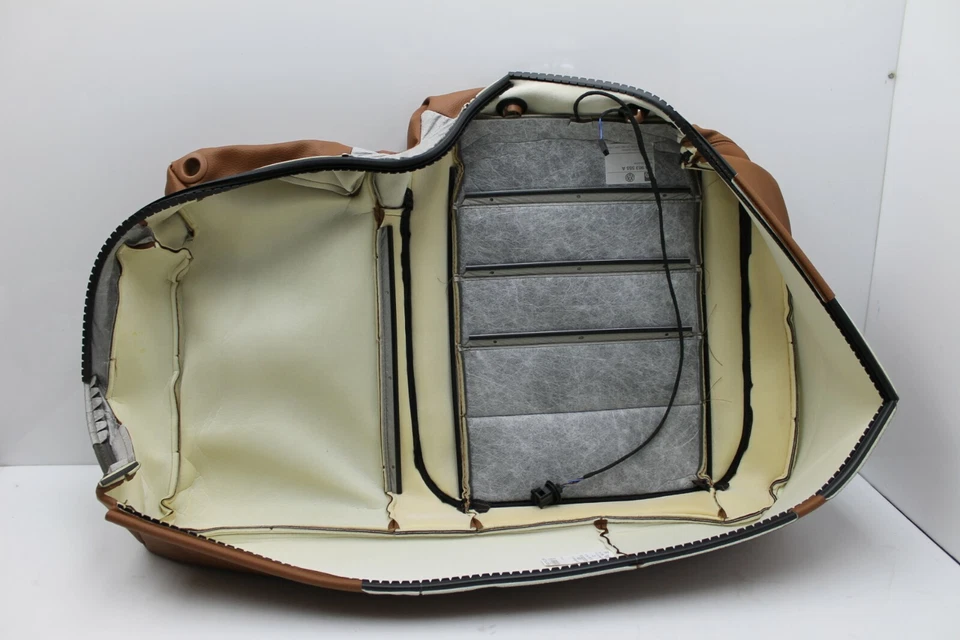 Nuevo OEM 2004-2008 Volkswagen Touareg Asiento Trasero Cojín Cubierta Cuero Marrón Calor Foto 2 de 4