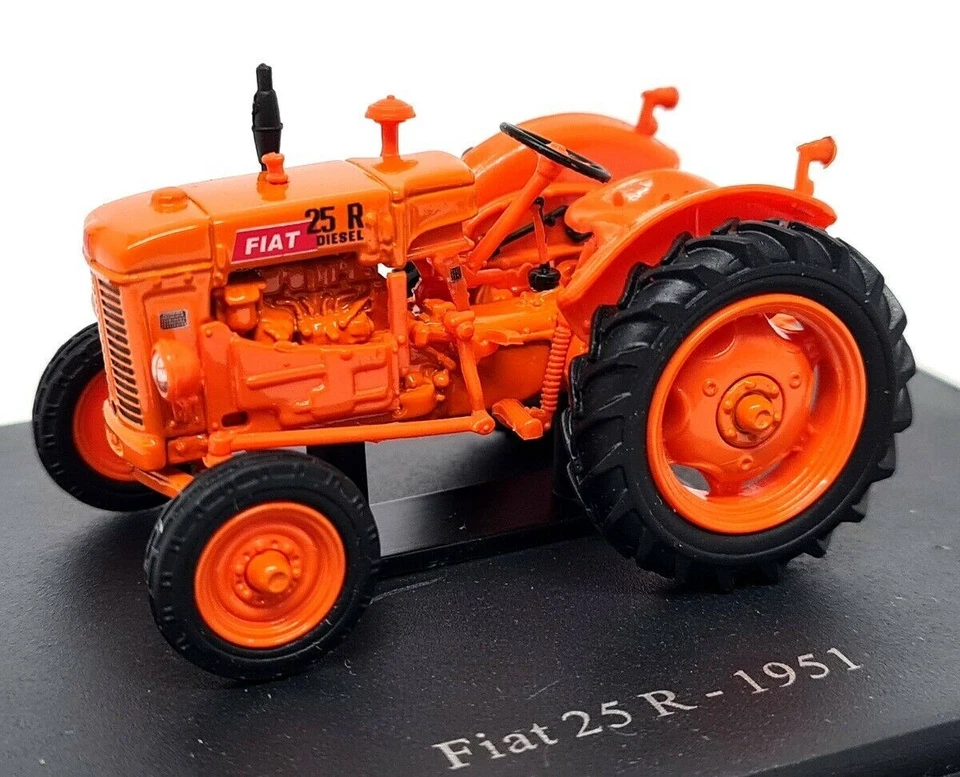 Hatchette 1/43 Fiat 25R 1951 Orange Diecast & Plastic Scale model tractor - Image 3 of 4