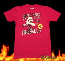 New Nintendo Super Mario Bros. 3 Fireball 1990 Vintage Retro Men's T-Shirt