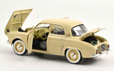 Modèle Réduit Renault Dauphine Beige 1/18 Par Norev - Année 1958, Métal