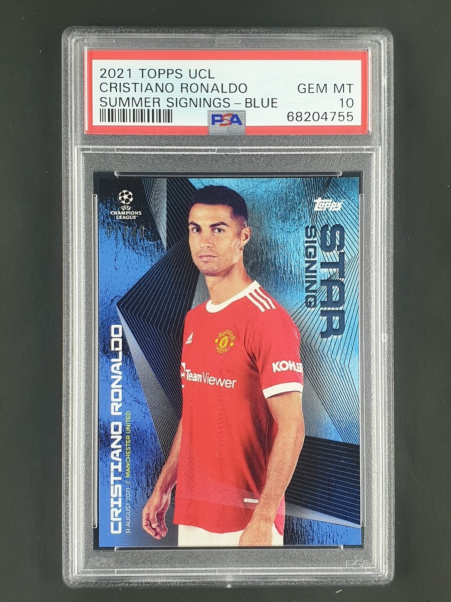 2021 Topps Champions League Summer Signings Cristiano Ronaldo Blue