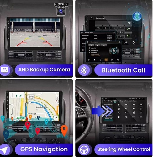 9/10" Apple Carplay Car Stereo Radio Android Navigation, Backup Cam Vents - Picture 5 of 24