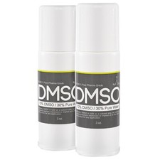 DMSO 70/30 3 oz. 2 pack Roll-on w/ Distilled Water 99.995 Low odor Pharma Grade