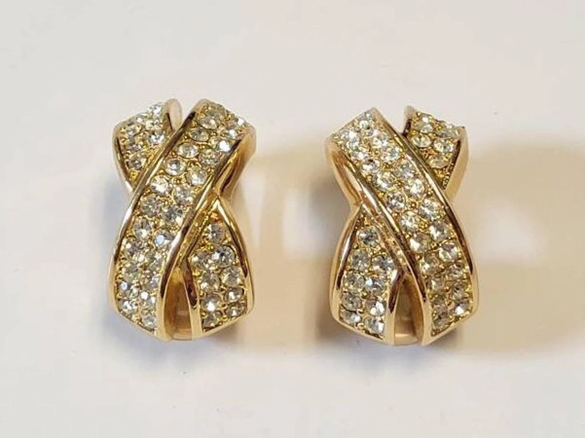 Christian dior earrings hotsell vintage
