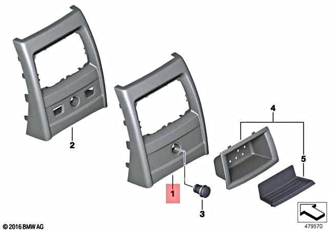 Genuine BMW Hybrid M3 M4 GTS F30 F31 F32 F34 F35 F36 Covering Rear  