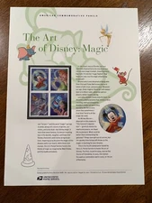USPS Mint Commemorative Stamp Panel #795A, 41₵ 2007 - Disney: Magic (#4192-5)