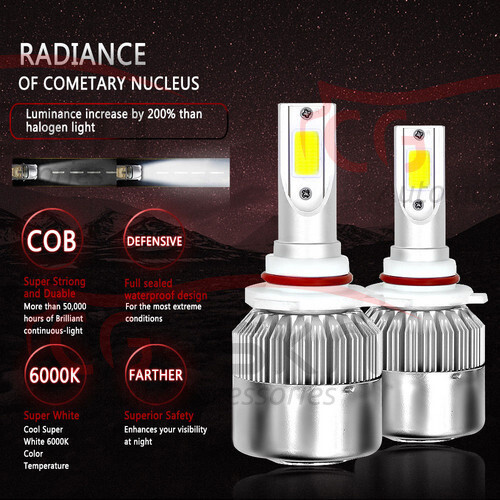 4pc 9005 + H11 LED Headlight Bulb High Low Beam For Kenworth T680 T880