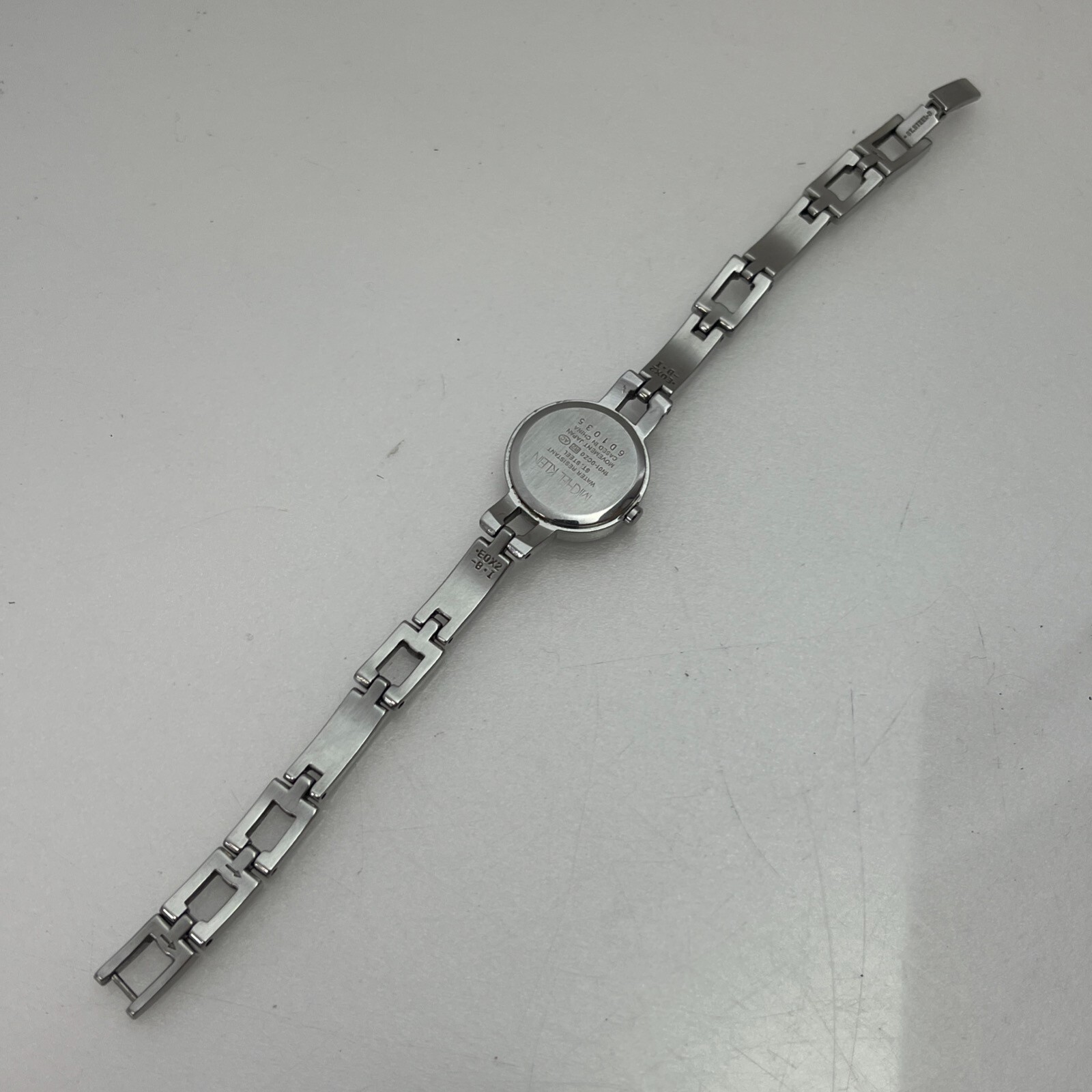 Michel Klein Ladies Watch 1N01-0CZ0 Purple Dial Stainless Steel Bracelet#455A