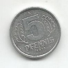 GERMANY - DEMOCRATIC REPUBLIC 5 PFENNIG 1979 (A) 