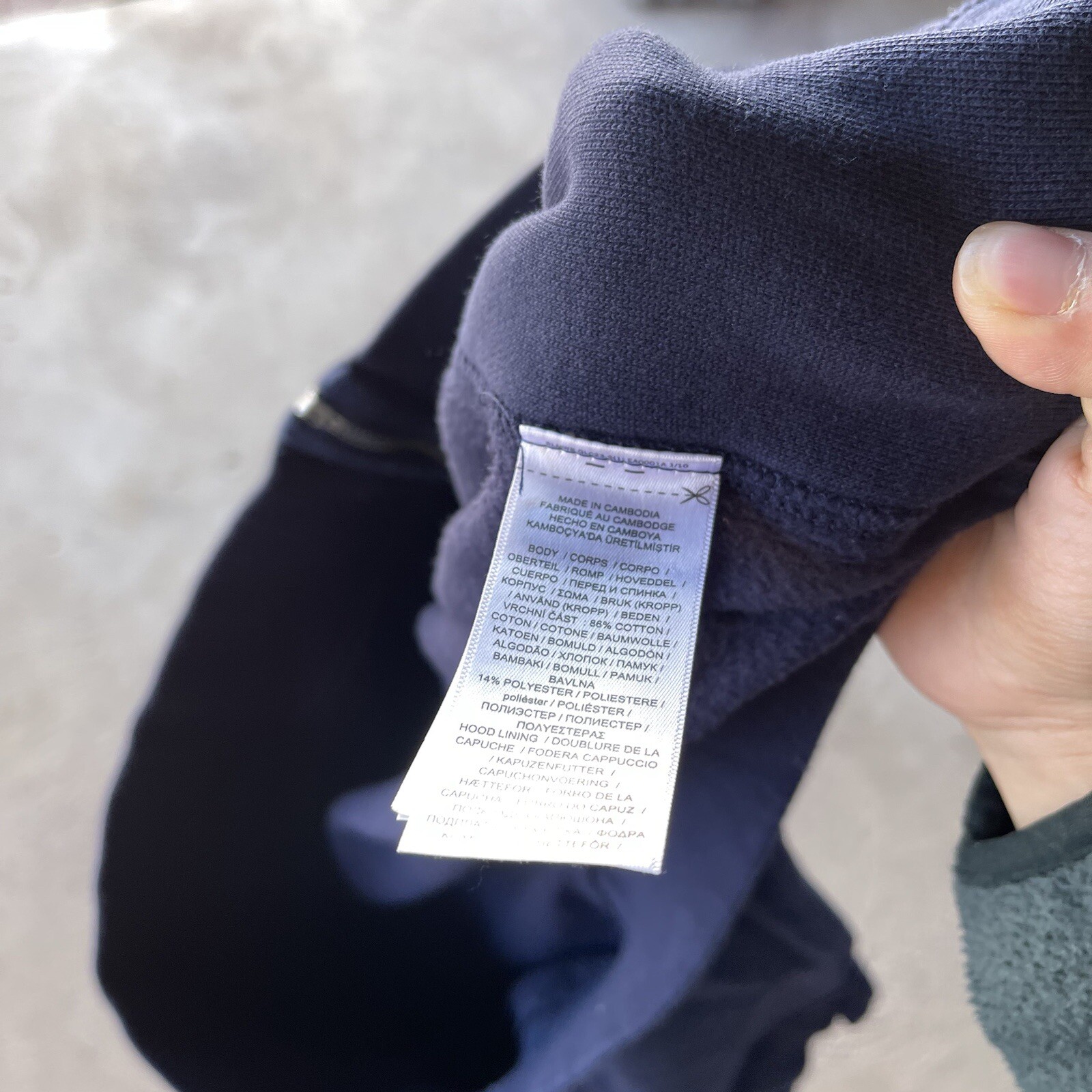 Polo Ralph Lauren felpa con cappuccio uomo 3XB blu zip maglione giacca pony preppy basic