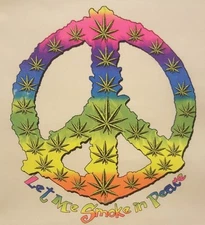 LET ME SMOKE IN PEACE SIGN POT WEED MARIJUANA LEAF  #MJ-9 LONG SLEEVES SHIRT
