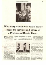 1930 Colgate Palmolive Peet Company Skin Care Art Deco Beauty Salon Print Ad