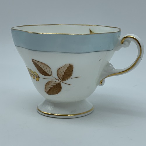 FOLEY Bone China EB 1850 Footed Tea Cup Wheat and Leaves Pattern 3242 England - Picture 4 of 9