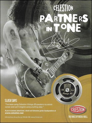 Guns N' Roses Slash 2004 Celestion Vintage 30 Guitar Amp Speakers advertisement