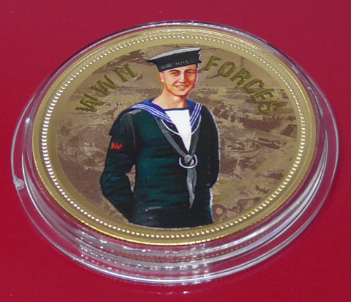 Medal Medallion WW2 WWII Forces War Commemorative Royal Navy Rating Naval