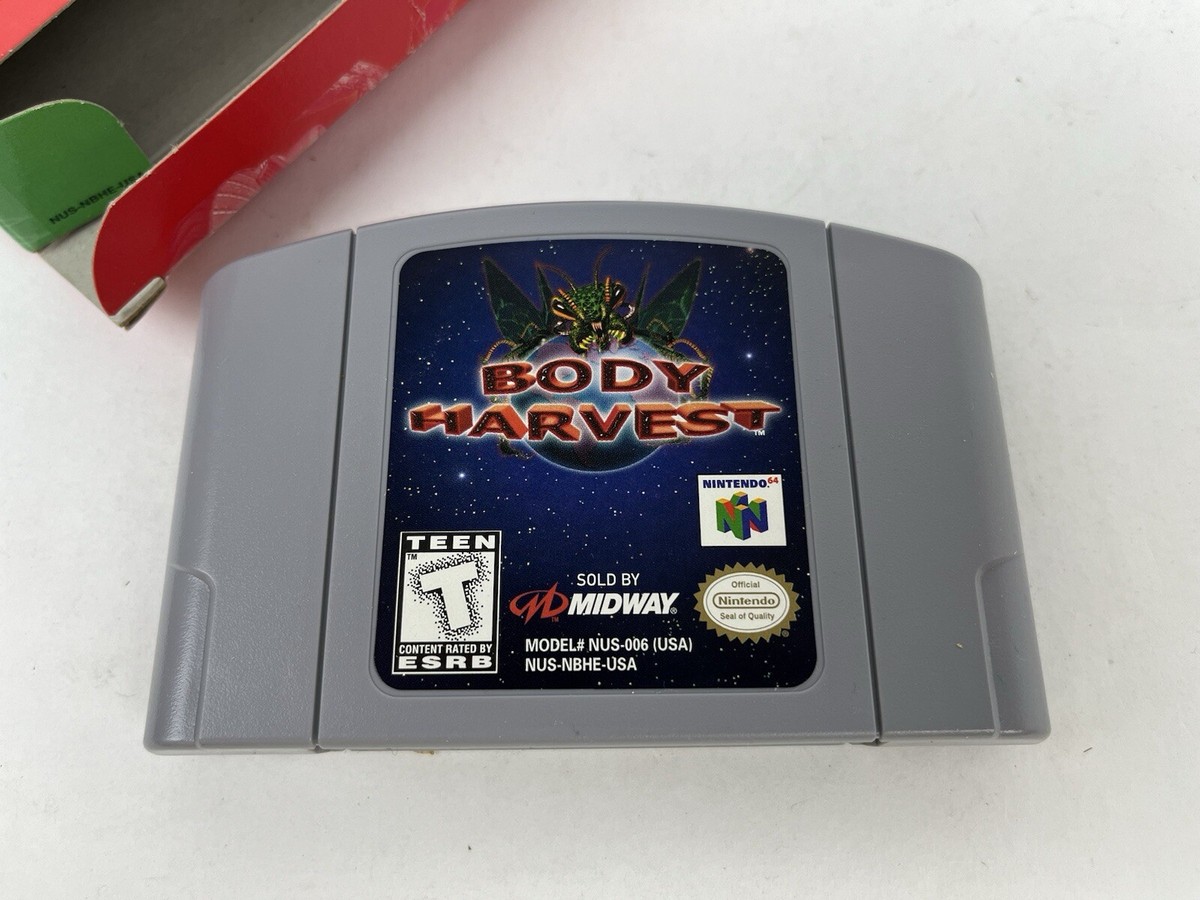 Body Harvest (Nintendo 64, 1998) Box And Cartridge Only