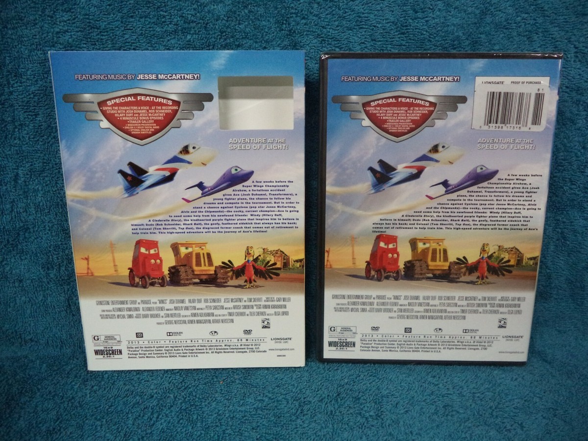 WINGS Family Approved Duhamel Hilary Duff Rob (DVD, 2013) New