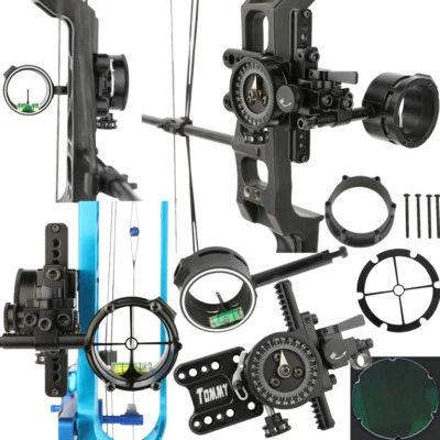 1 Pin Compoundbogen Sight Visiere Pointer Micro Einstellbare Bogenschießen Jagd