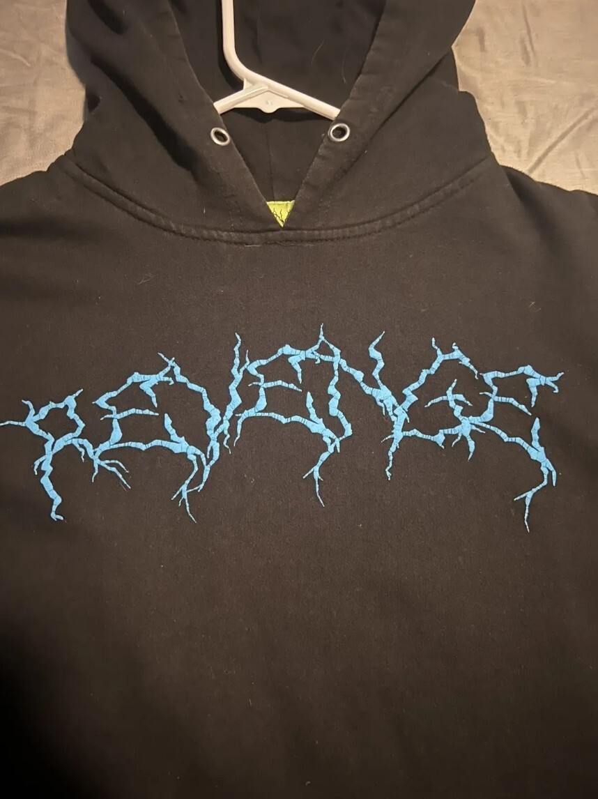 2017 REVENGE XXXTentacion Blue Lightning Kill Hoodie OG | eBay