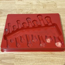 Snap On Tool Sae Short Stubby Wrench Set Tray Organizer Red Tray Only Pak433290