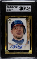 2021 Leaf Art of Sport Chipper Jones Autograph GOLD /1 SGC 9.5 w/10 AUTO (1/1)