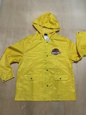 Universal Studios Exclusive Jurassic Park Yellow Rain Coat Jacket Size L Nwt